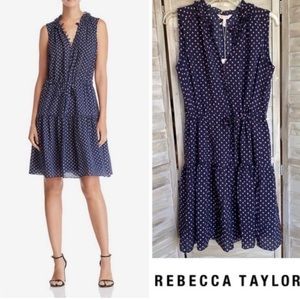 Rebecca Taylor Ikat Navy & Purple Dress